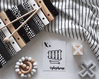 Alphabet Flash Cards - Monochrome