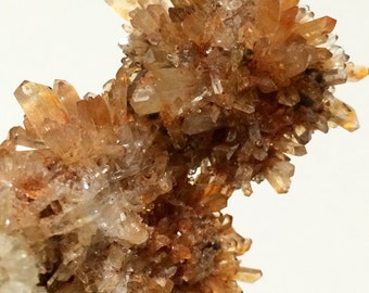 138.1 gram Creedite Crystal Cluster, Orange Mineral Gemstone, Metaphysical Reiki New Age Healing