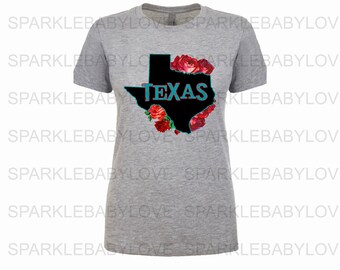 Texas DIY iron on, Floral Texas Decal, Ready to Press, Iron on Ready, htv printed, Thankful and blessed, Iron on Transfer Texas iron on