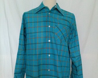 Vintage la bahía - Bay Company - camisa de cuello de lazo - medio de Hudson
