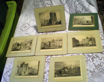 Vintage English Scene Small Placemats**Early 1900 Scenes**