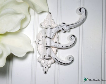 Shabby Chic Wall Hook/French Country/Coat Hook/Victorian Hook/Multi Hook/Ornate Hook/Distressed/French Country/Cottage/Towel Hook