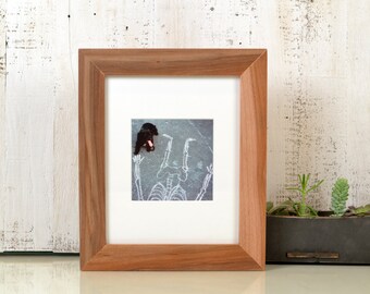 8x10 Picture Frame in 1.5" wide Style Solid Natural WILLOW Wood - IN STOCK - Same Day Shipping - 8 x 10" Photo Frame