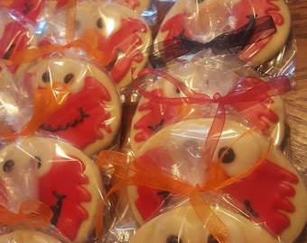 12 Elmo and Abby Birthday party Cookies