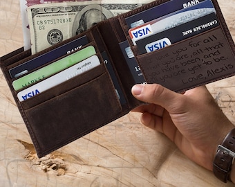 Personalized leather Wallet, Personalized wallet, personalized wallet for men, personalized mens wallet, leather wallet, mens leather wallet