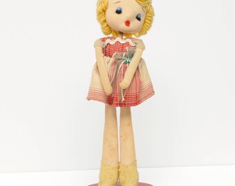 Vintage Pose Doll Sweet Blond Girl - Japan 1960's