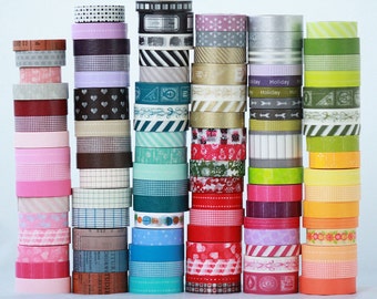 150 Rolls- Washi Tape by The Foot- See photo 2 and 3 for patterns