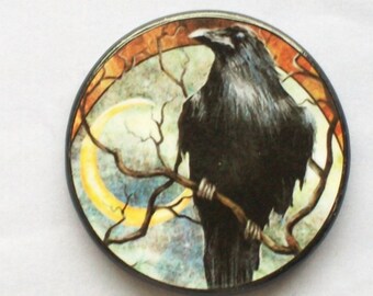 MYSTERIOUS RAVEN Talisman Amulet Wicca Pagan