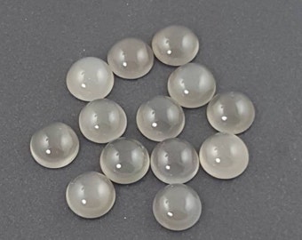 6mm Silver Moonstone Cabochon, calibrated, moonstone, silver moonstone cab, small cabochon, round cabochon, moonstone cabochons, mgsupply