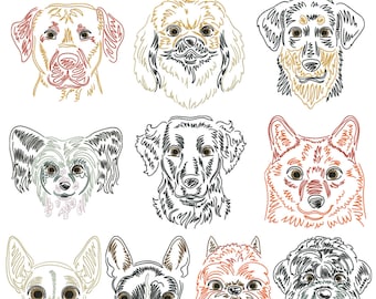 Dog breeds part 9 for the border 10x10cm