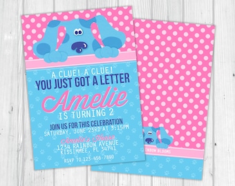 Blue's Clues Birthday Invitation