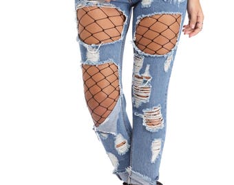 Fishnet Tights Pantyhose Huge fishnet openings Hosiery pantyhose/ Sexy Tights/ Fishnet Legging fishnets Summer Legs Mesh Leggings/ Halloween