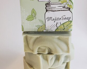 Jody's Naturals Mojito Soap, Vegan, Cold Process Soap, Hand crafted, Victoria BC, Vancouver Island