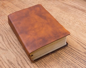 Full Grain Cowhide Leather Bible, ESV Study