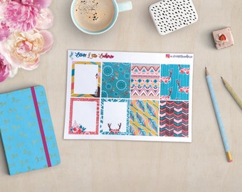 Boho Chic Weekly Kit, Tribal, Erin Condren Vertical Planner, Full weekly Kit
