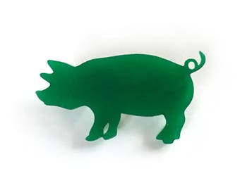 Animal Pin- Pig - Gift for her - Gift for him