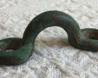Vintage Bronze PadEye Large Nautical Rustic Salvage Boat Hardware