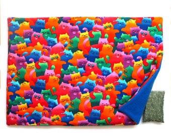 Catnip Mat plus Catnip Happy Cats Refillable Reversible
