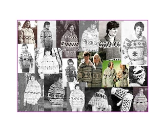 64 White Buffalo, Chinook, Cowichan Indian Sweater,hat knitting patterns DVD