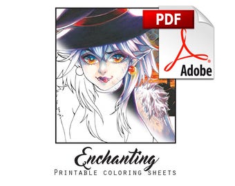 Enchanting - Printable coloring Sheets