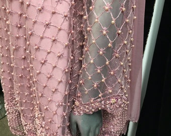 Peplum Pink Net