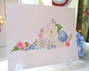 Virginia in Bloom Hand-Colored 8x10 print (unframed)