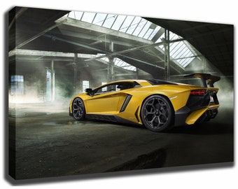 LAMBORGHINI AVENTADOR Canvas/Poster Wall Art Pin Up HD Gallery Wrap Room Decor Home Decor Wall Decor