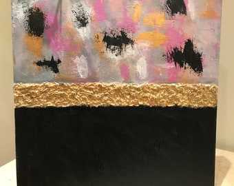 3D Abstract Acrylic Painting on stretched canvas 50 cm x 50 cm
