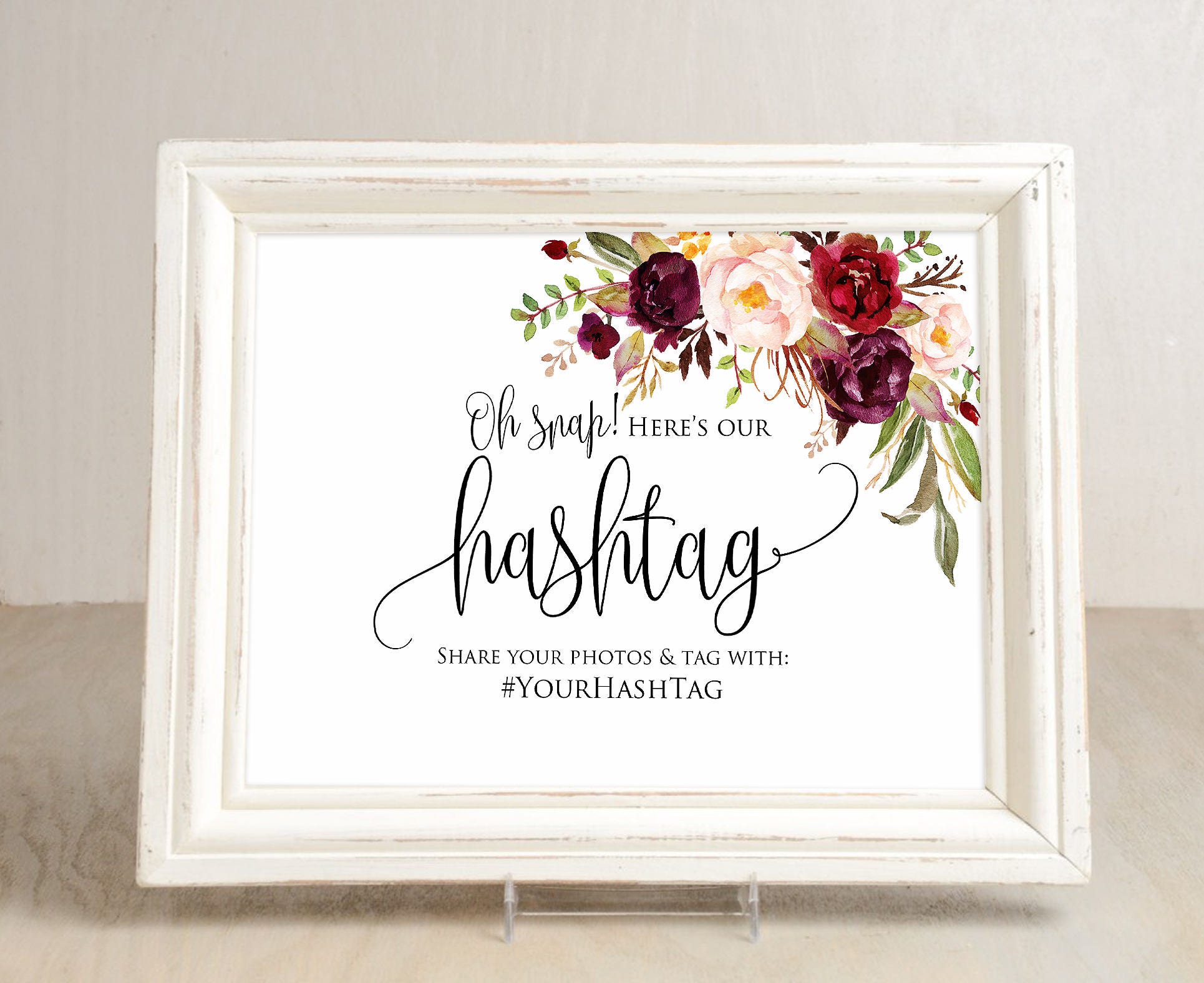 Hashtag Wedding Sign Wedding Hashtag Sign Your Hashtag Sign