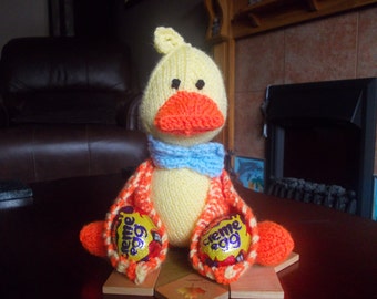 Hand knitted Easter egg chick, easter, easter gift, chick, egg hunt