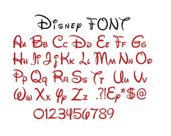 Disney Font SVG / Dxf / PNG / Pdf vector cut file Disney Font SVG