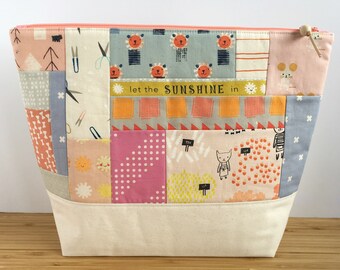 LARGE Patchwork Project Bag | Let the Sunshine in