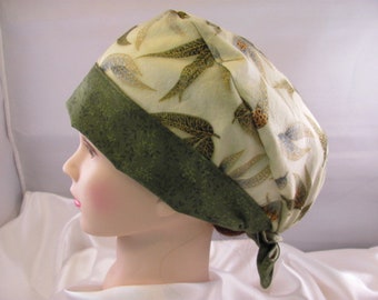 Women's Pixie Scrub Hat Leaves