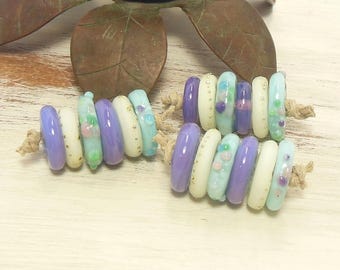 Quinlan Glass Discs Handmade Lampwork Glass Beads