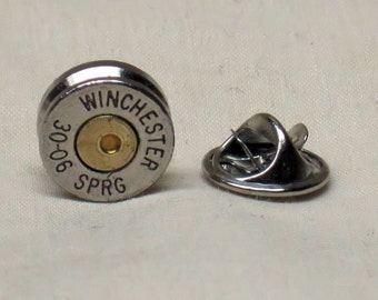 Bullet Bullet Nickel 30-06 épingle à cravate broche épingle à chapeau ou balle épinglette