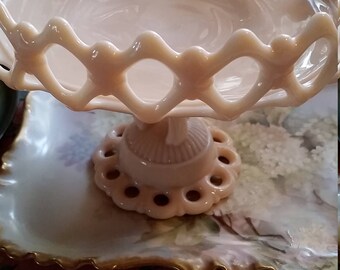 Beautiful Westmoreland Blush Pedestal Dish