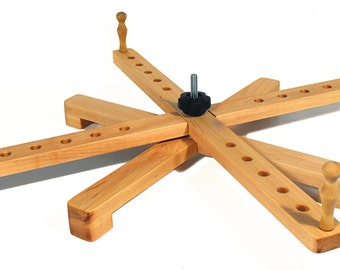 Amish Style Yarn Swift, Portable Wooden Yarn Swift, Knitting Skein Winder Or Yarn Winder - Handcrafted From Solid Maple - 24 Inch