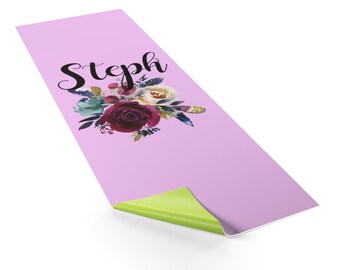 Customized Yoga Mat - Custom Yoga Mat - Personalized Yoga Mat - Unique Bridesmaid Gifts - Yoga Teacher Gifts - Yoga Instructor - Mothers Day