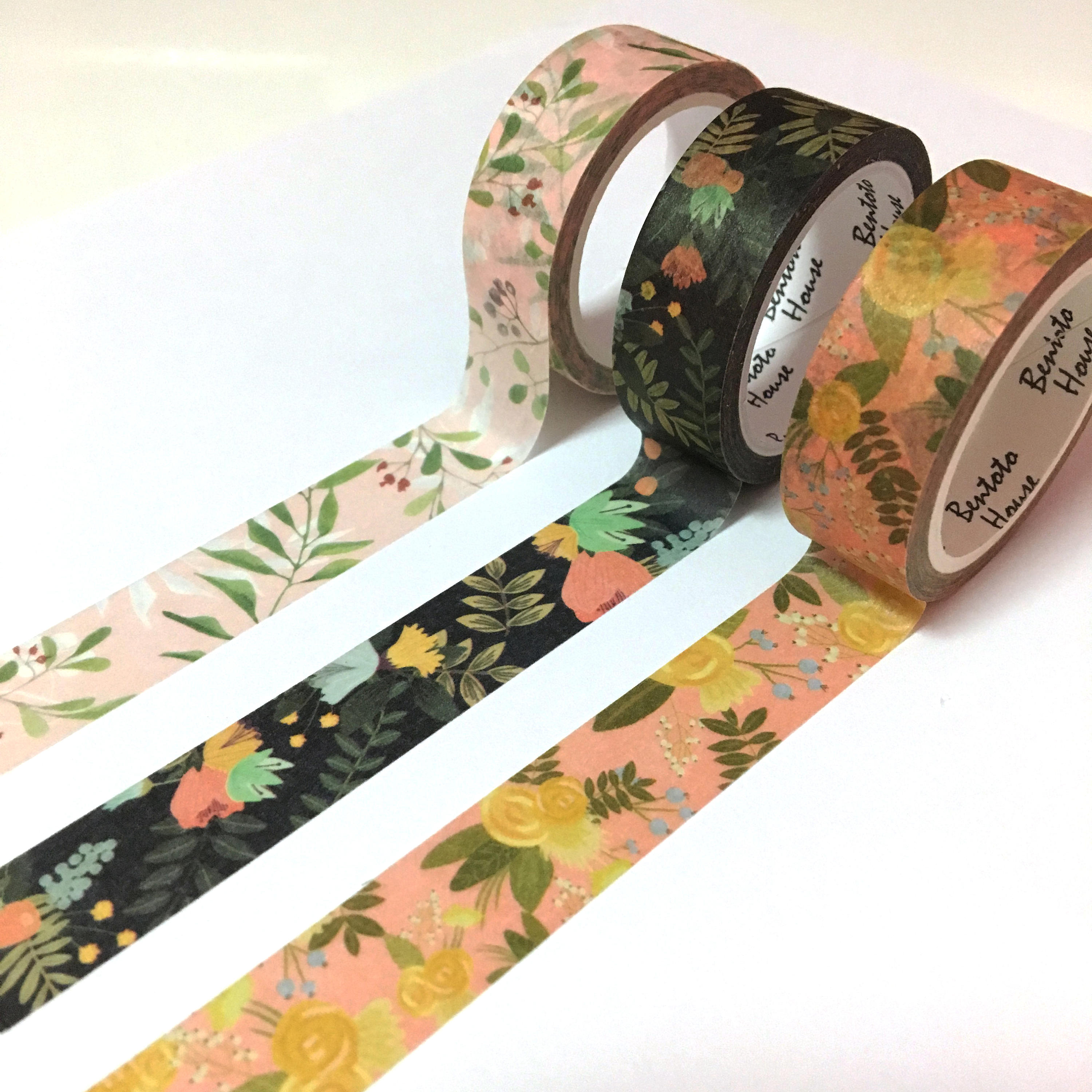 Flora Washi Tape Flowers Leaves Washi Tape Japanese Washi