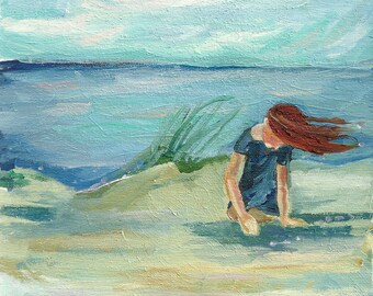 Sand Dunes - limited edition print of an original oil painting