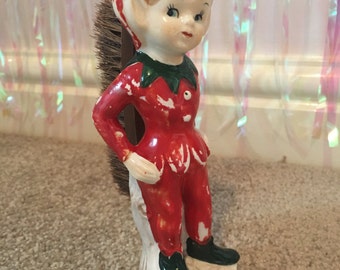 Vintage Elf Pixie Kitschmas Shoe Brush