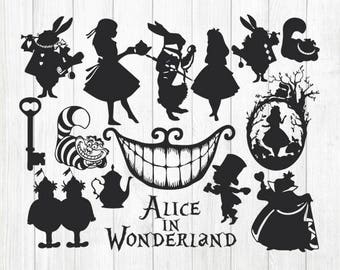 Alice wonderland svg | Etsy