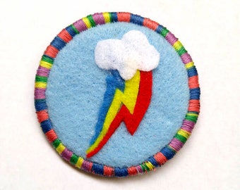 Rainbow Dash Cutie Mark My Little Pony Friendship is Magic Badge Pin Patch
