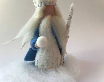 King Winter.Fahter Frost.Waldorf. Wet felted.Waldorf