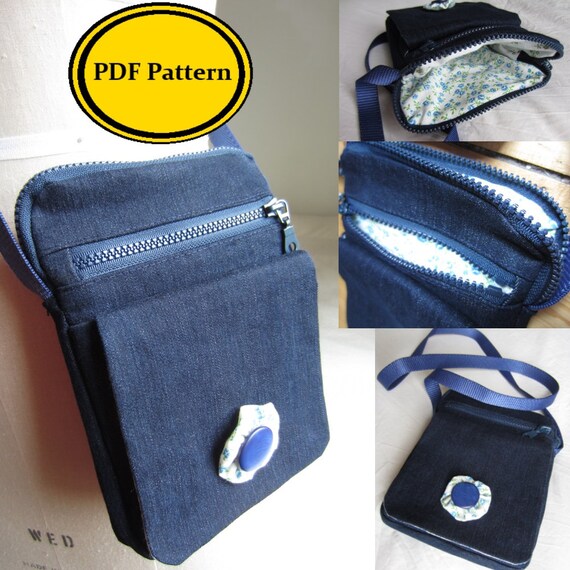 Cross Body Bag Sewing Pattern Pdf digital download