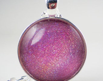 Orchid Holographic Nail Polish Necklace Jewelry ILNP Dream Girl Holographic Nail Polish Jewelry