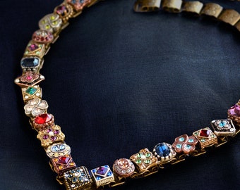 Victorian Necklace, Sweet Romance, Wedding Necklace, Statement Necklace, Renaissance Necklace, Collar Necklace, Slide Necklace N636