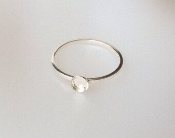 Sterling Silver Bezel Ring Blanks in 3mm, 4mm, 5mm and 6mm, Stacking Ring Blanks, Sterling Silver Bezel, Jewelry Making Supply
