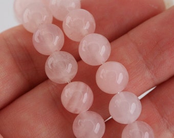 Rose Quartz Beads - 8mm Round