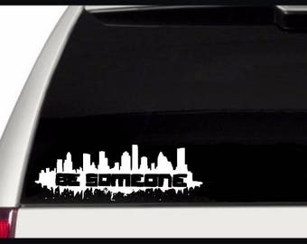 houston skyline someone svg hurricane harvey strong decal cricut silhouette texas cutting etsy texan